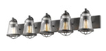 Vanity Light Z-Lite 444-5V-BRZ Bronze Mariner 5 Light Vanity Z-Lite