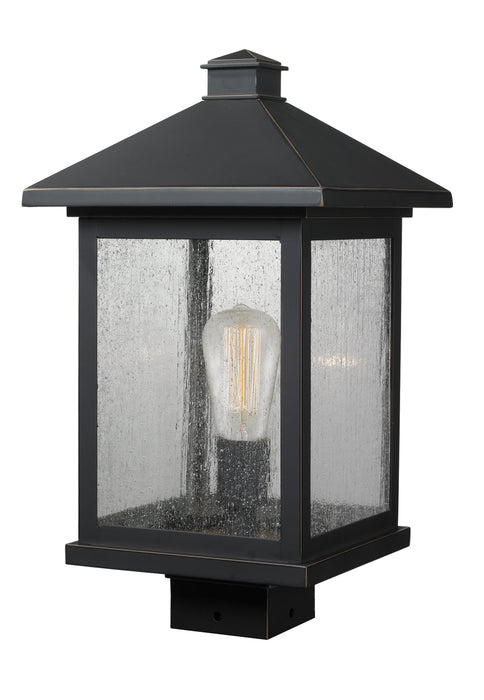 Outdoor Post Mount Fixture Z-Lite 531PHBS-ORB Oil Rubbed Bronze Portland 1 Light Outdoor Post Mount Fixture Z-Lite