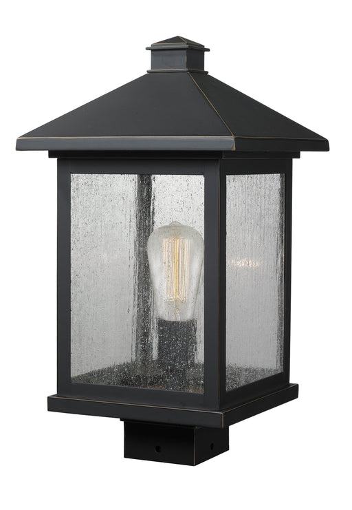 Outdoor Post Mount Fixture Z-Lite 531PHBS-ORB Oil Rubbed Bronze Portland 1 Light Outdoor Post Mount Fixture Z-Lite