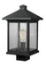 Outdoor Post Mount Fixture Z-Lite 531PHBS-ORB Oil Rubbed Bronze Portland 1 Light Outdoor Post Mount Fixture Z-Lite
