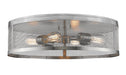 Flush Mount Z-Lite 331F21-BN Brushed Nickel Meshsmith 4 Light Flush Mount Z-Lite