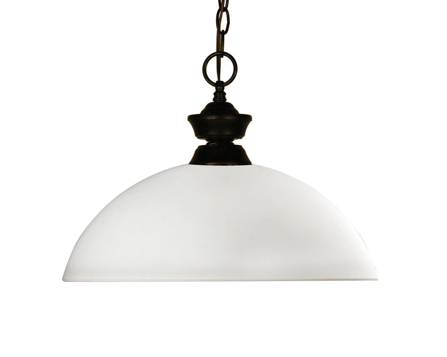 Pendant Z-Lite 100701BRZ-DMO14 Bronze Chance 1 Light Pendant Z-Lite