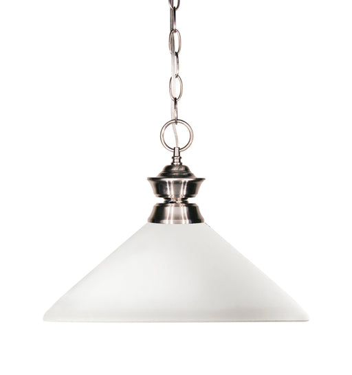Pendant Z-Lite 100701BN-AMO14 Brushed Nickel Shark 1 Light Pendant Z-Lite