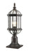 Outdoor Pier Mounted Fixture Z-Lite 563PHM-533PM-RT Rust Annex 1 Light Outdoor Pier Mounted Fixture Z-Lite