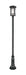 Outdoor Post Mounted Fixture Z-Lite 570PHXL-518P-BK Black Jordan 1 Light Outdoor Post Mounted Fixture Z-Lite