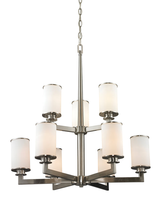 Chandelier Z-Lite 412-9 Brushed Nickel Savannah 9 Light Chandelier Z-Lite