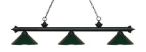 Billiard Z-Lite 200-3MB-MDG Matte Black Riviera 3 Light Billiard Z-Lite
