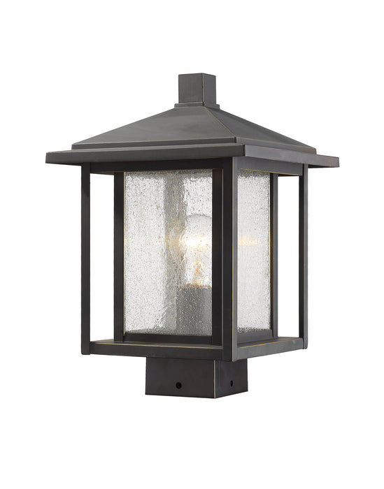 Outdoor Post Mount Fixture Z-Lite 554PHMS-ORB Oil Rubbed Bronze Aspen 1 Light Outdoor Post Mount Fixture Z-Lite