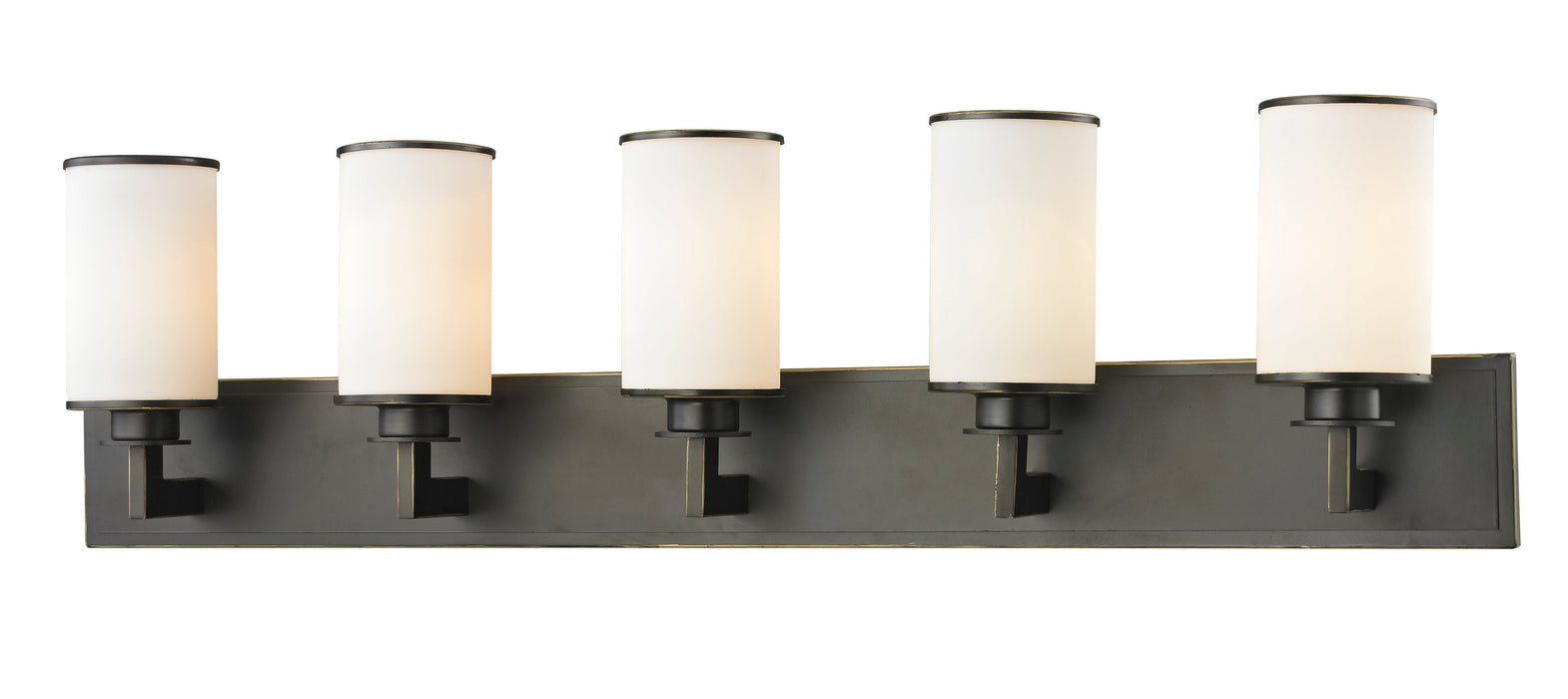 Vanity Light Z-Lite 413-5V Olde Bronze Savannah 5 Light Vanity Z-Lite