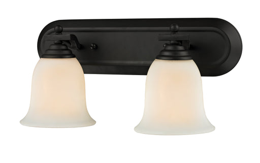 Vanity Light Z-Lite 703-2V-MB Matte Black Lagoon 2 Light Vanity Z-Lite