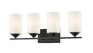 Vanity Light Z-Lite 435-4V-BRZ Bronze Bordeaux 4 Light Vanity Z-Lite