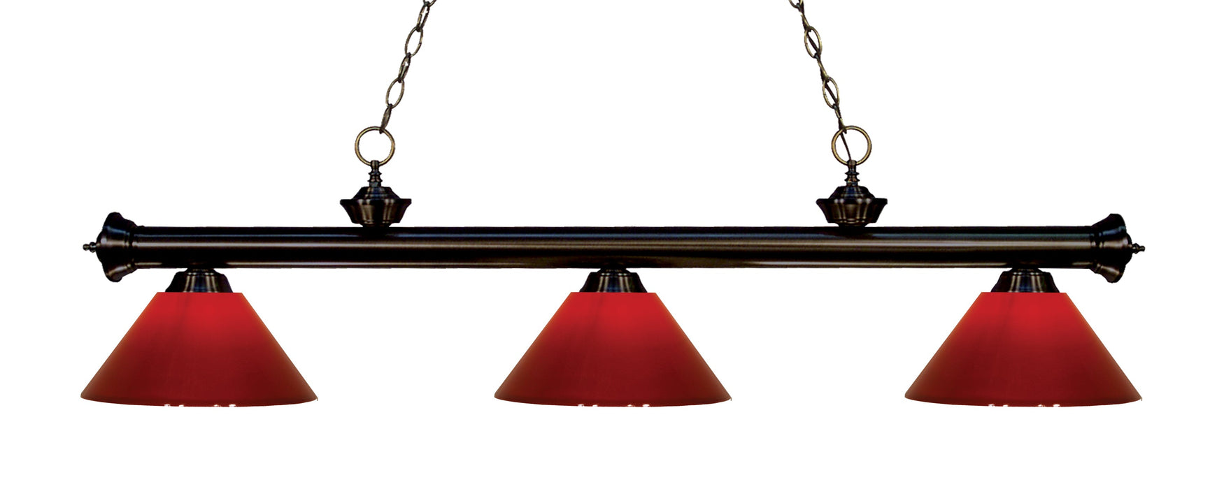 Billiard Z-Lite 200-3BRZ-PRD Bronze Riviera 3 Light Billiard Z-Lite