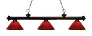 Billiard Z-Lite 200-3BRZ-PRD Bronze Riviera 3 Light Billiard Z-Lite