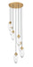 Chandelier Z-Lite 651P-7R-RB Rubbed Brass Arden 7 Light Chandelier Z-Lite