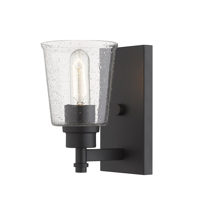 Wall Sconce Z-Lite 464-1S-MB Matte Black Bohin 1 Light Wall Sconce Z-Lite