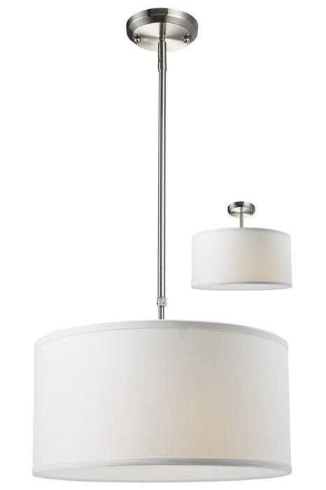 Pendant Z-Lite 171-16W-C Brushed Nickel Albion 3 Light Pendant Z-Lite
