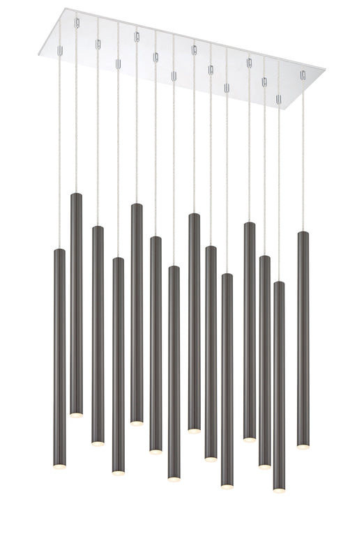 Chandelier Z-Lite 917MP24PBL-LED-14LCH Chrome Forest 14 Light Chandelier Z-Lite