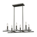 Linear Chandelier Z-Lite 2010-6L-BRZ Bronze Verona 6 Light Linear Chandelier Z-Lite