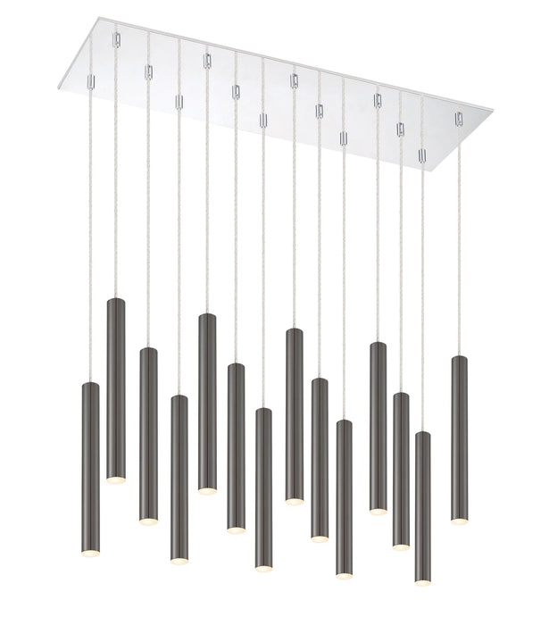 Chandelier Z-Lite 917MP12PBL-LED-14LCH Chrome Forest 14 Light Chandelier Z-Lite