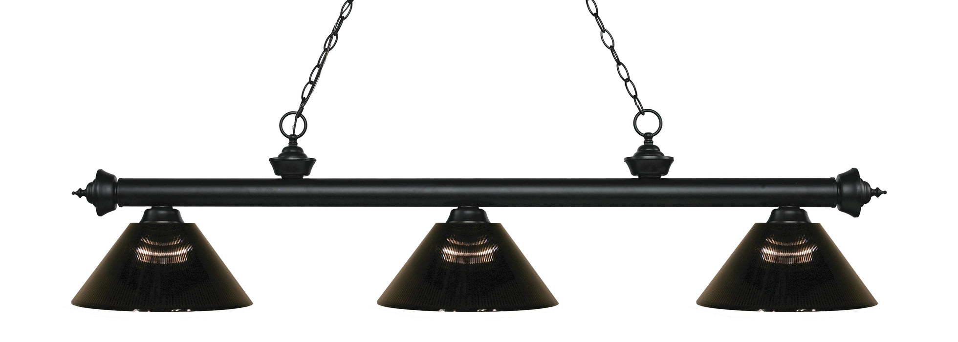 Billiard Z-Lite 200-3MB-ARS Matte Black Riviera 3 Light Billiard Z-Lite