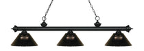 Billiard Z-Lite 200-3MB-ARS Matte Black Riviera 3 Light Billiard Z-Lite