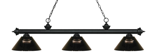 Billiard Z-Lite 200-3MB-ARS Matte Black Riviera 3 Light Billiard Z-Lite