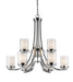 Chandelier Z-Lite 426-9-CH Chrome Willow 9 Light Chandelier Z-Lite
