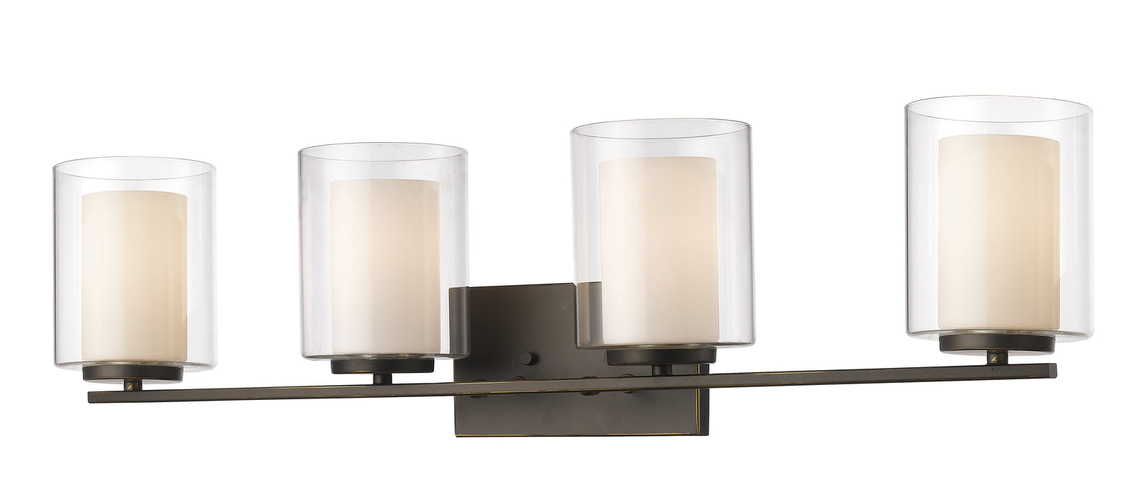 Vanity Light Z-Lite 426-4V-OB Olde Bronze Willow 4 Light Vanity Z-Lite
