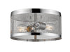 Flush Mount Z-Lite 331F12-CH Chrome Meshsmith 2 Light Flush Mount Z-Lite