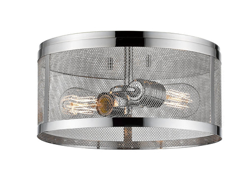 Flush Mount Z-Lite 331F12-CH Chrome Meshsmith 2 Light Flush Mount Z-Lite