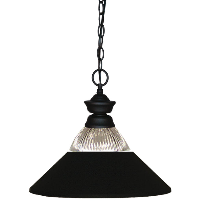 Pendant Z-Lite 100701MB-RMB Matte Black Shark 1 Light Pendant Z-Lite