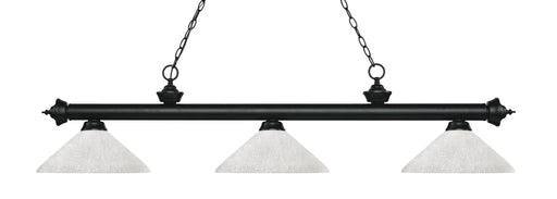 Billiard Z-Lite 200-3MB-AWL14 Matte Black Riviera 3 Light Billiard Z-Lite