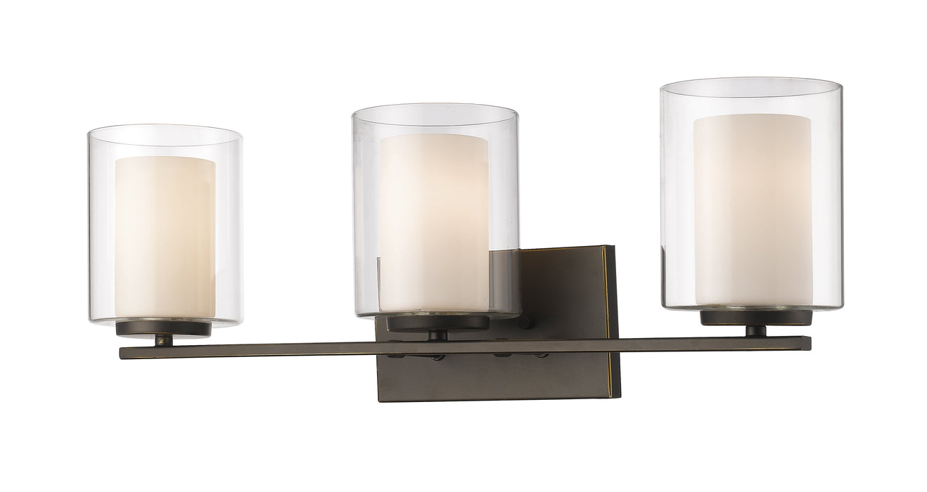 Vanity Light Z-Lite 426-3V-OB Olde Bronze Willow 3 Light Vanity Z-Lite