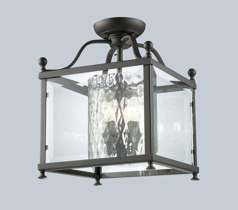 Semi Flush Mount Z-Lite 177-3SF-M Bronze Fairview 3 Light Semi Flush Mount Z-Lite