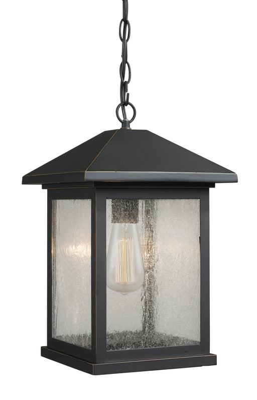 Outdoor Chain Mount Ceiling Fixture Z-Lite 531CHB-ORB Oil Rubbed Bronze Portland 1 Light Outdoor Chain Mount Ceiling Fixture Z-Lite