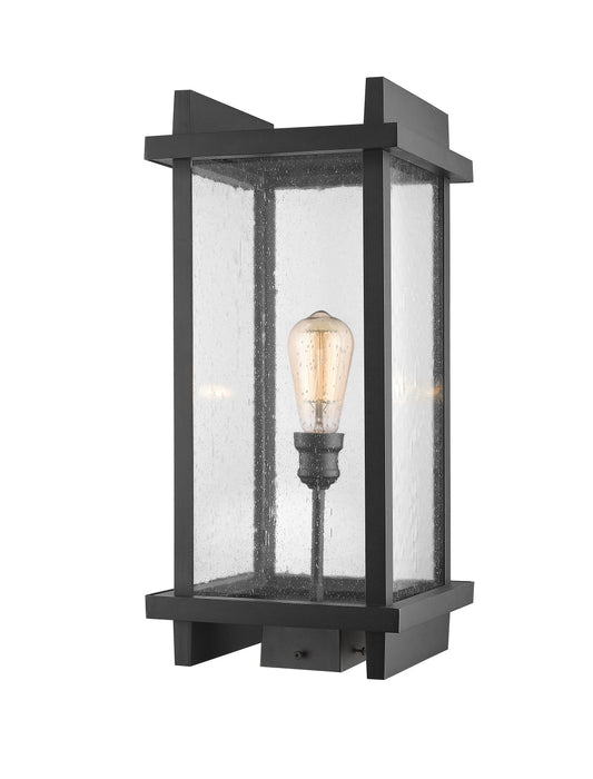Outdoor Post Mount Fixture Z-Lite 565PHBS-BK Black Fallow 1 Light Outdoor Post Mount Fixture Z-Lite