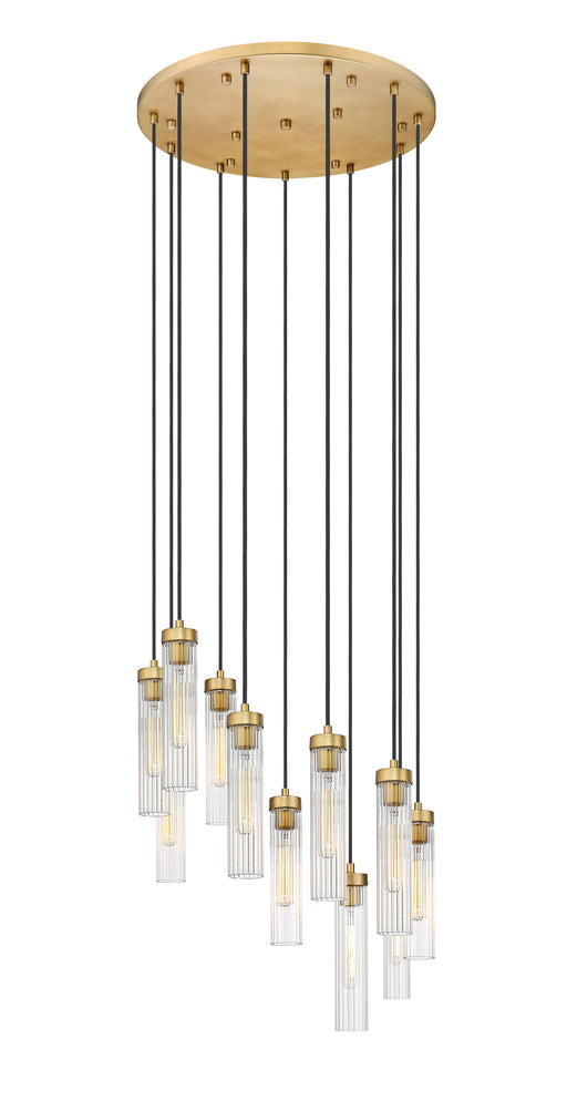 Chandelier Z-Lite 740P-11R-RB Rubbed Brass Beau 11 Light Chandelier Z-Lite