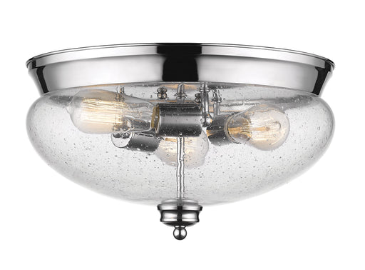Flush Mount Z-Lite 722F3-CH Chrome Amon 3 Light Flush Mount Z-Lite