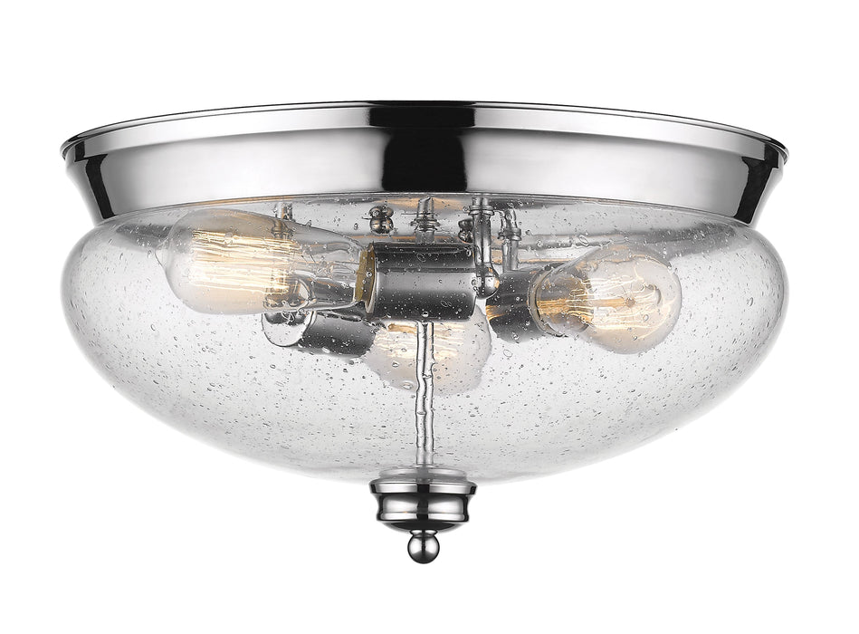 Flush Mount Z-Lite 722F3-CH Chrome Amon 3 Light Flush Mount Z-Lite
