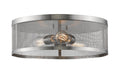 Flush Mount Z-Lite 331F18-BN Brushed Nickel Meshsmith 3 Light Flush Mount Z-Lite