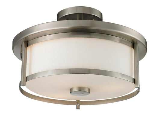 Semi Flush Mount Z-Lite 412SF14 Brushed Nickel Savannah 2 Light Semi Flush Mount Z-Lite