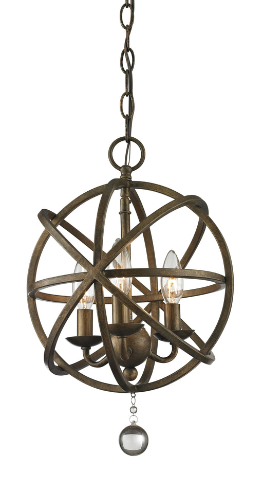 Chandelier Z-Lite 416-12 Golden Bronze Acadia 3 Light Chandelier Z-Lite