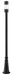 Outdoor Post Mounted Fixture Z-Lite 553PHB-519P-BK-LED Black Luminata 1 Light Outdoor Post Mounted Fixture Z-Lite