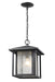 Outdoor Chain Mount Ceiling Fixture Z-Lite 554CHB-BK Black Aspen 1 Light Outdoor Chain Mount Ceiling Fixture Z-Lite
