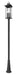 Outdoor Post Mounted Fixture Z-Lite 5017PHXLR-519P-BK Black Tiberius 6 Light Outdoor Post Mounted Fixture Z-Lite