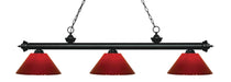 Billiard Z-Lite 200-3MB-PRD Matte Black Riviera 3 Light Billiard Z-Lite