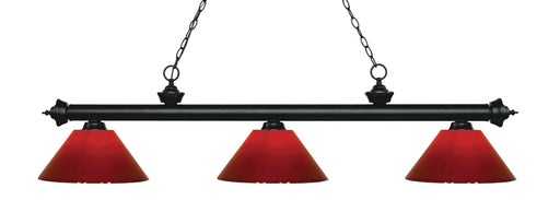 Billiard Z-Lite 200-3MB-PRD Matte Black Riviera 3 Light Billiard Z-Lite