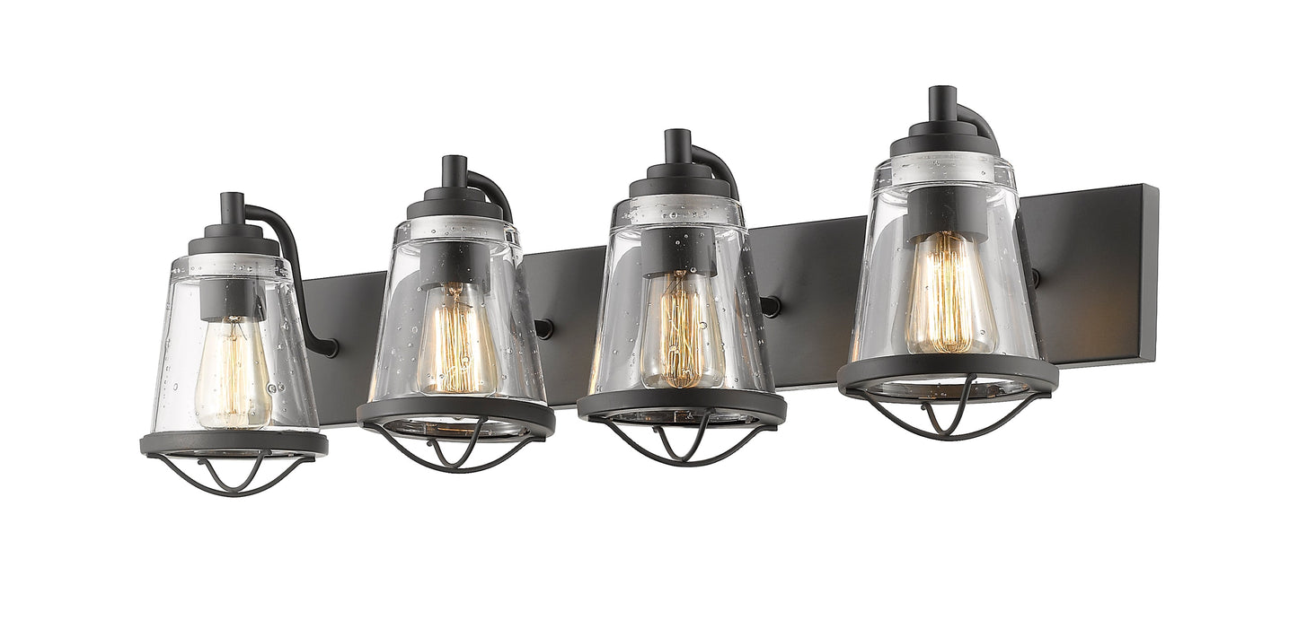 Vanity Light Z-Lite 444-4V-BRZ Bronze Mariner 4 Light Vanity Z-Lite