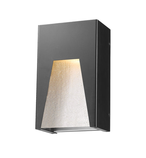 Outdoor Wall Light Z-Lite 561S-BK-SL-SDY-LED Black Silver Millenial 1 Light Outdoor Wall Light Z-Lite