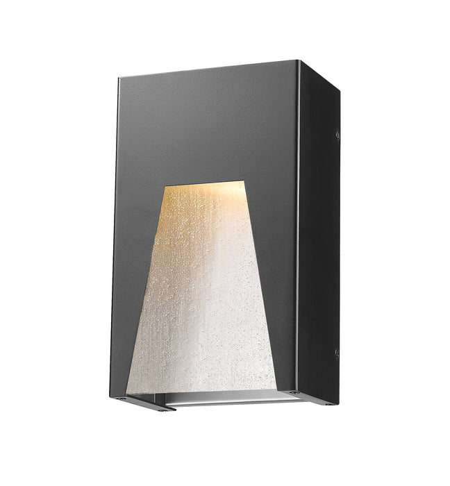 Outdoor Wall Light Z-Lite 561S-BK-SL-SDY-LED Black Silver Millenial 1 Light Outdoor Wall Light Z-Lite